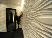 Отделка стен декоративными панелями 3Д